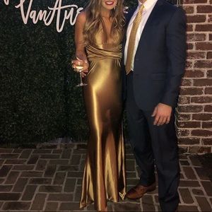 Alamour The Label Lena style Gold dress